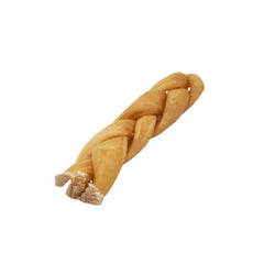 6"- Braided Beef Collagen Stick - Natural
