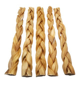 12" - Braided Beef Collagen Stick - Natural