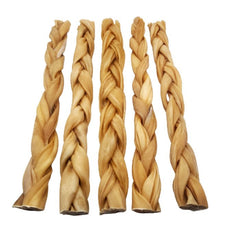 12" - Braided Beef Collagen Stick - Natural