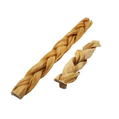 12" - Braided Beef Collagen Stick - Natural