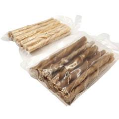 5"- Thin Twisted Beef Collagen Stick - Brown