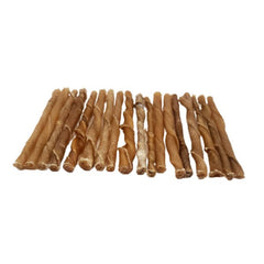 5"- Thin Twisted Beef Collagen Stick - Brown