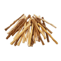 5"- Thin Twisted Beef Collagen Stick - Natural