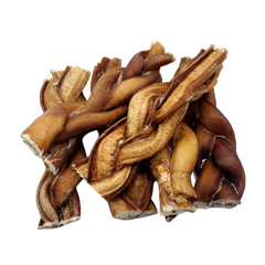 6"- Bully Stick - Braided - Thick - Low Odour