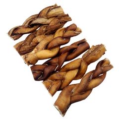 6"- Bully Stick - Braided - Thick - Low Odour