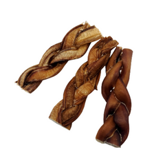 6"- Bully Stick - Braided -Standard - Low Odour