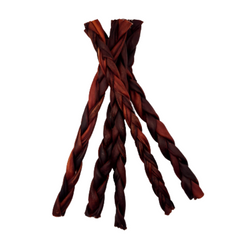 12" - Braided Beef Collagen Stick - Brown