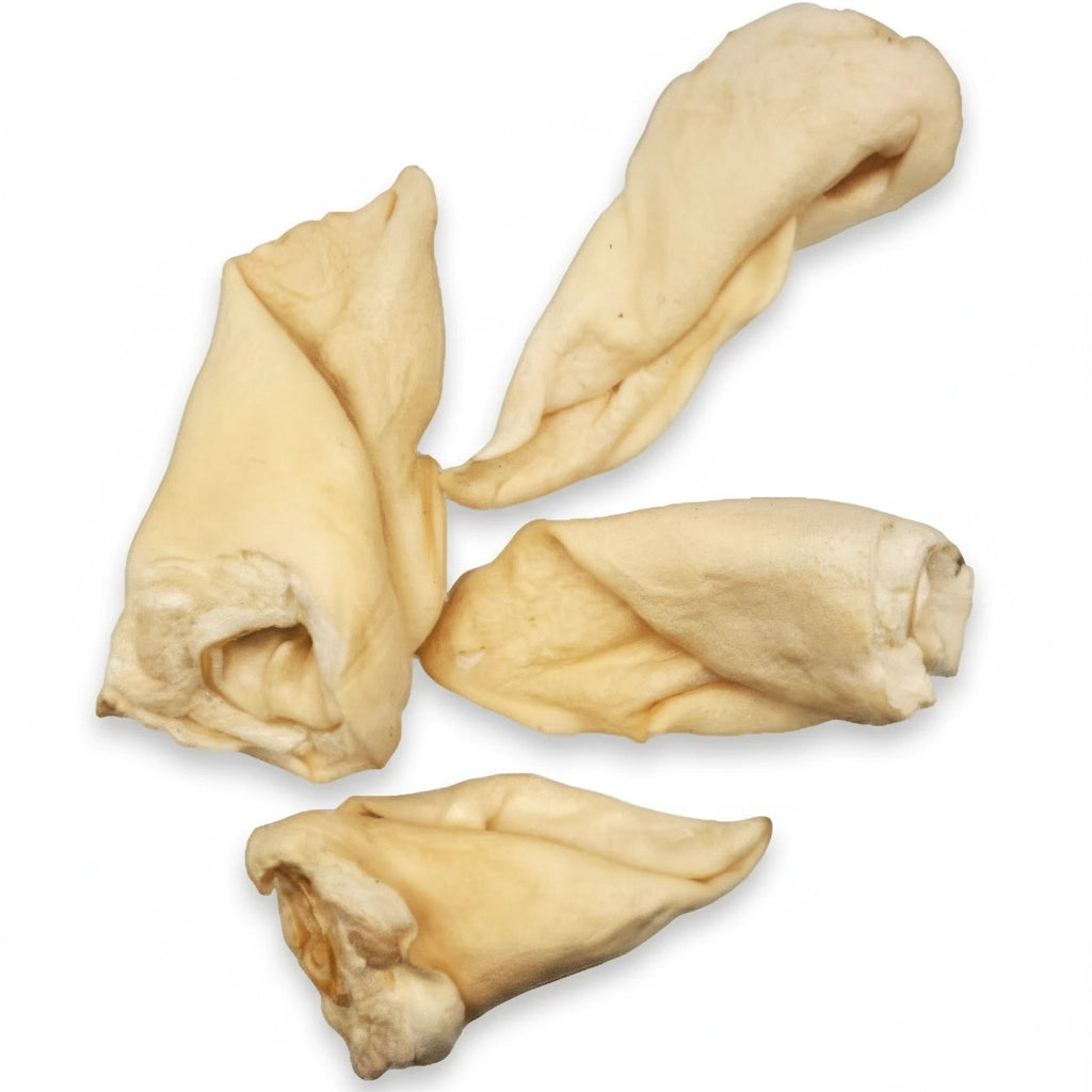Beef ears dog chews - crunchy texture satisfies natural chewing instinct