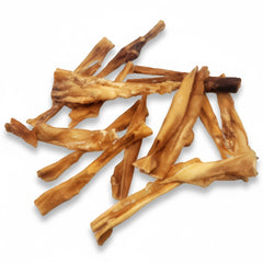 Natural lamb head skin dog chews - single ingredient, rawhide-free, no preservatives