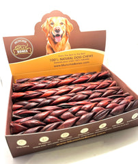 NEW!!! 12"- Braided LIVER GLAZED Beef Collagen Stick - Bown (10pc)