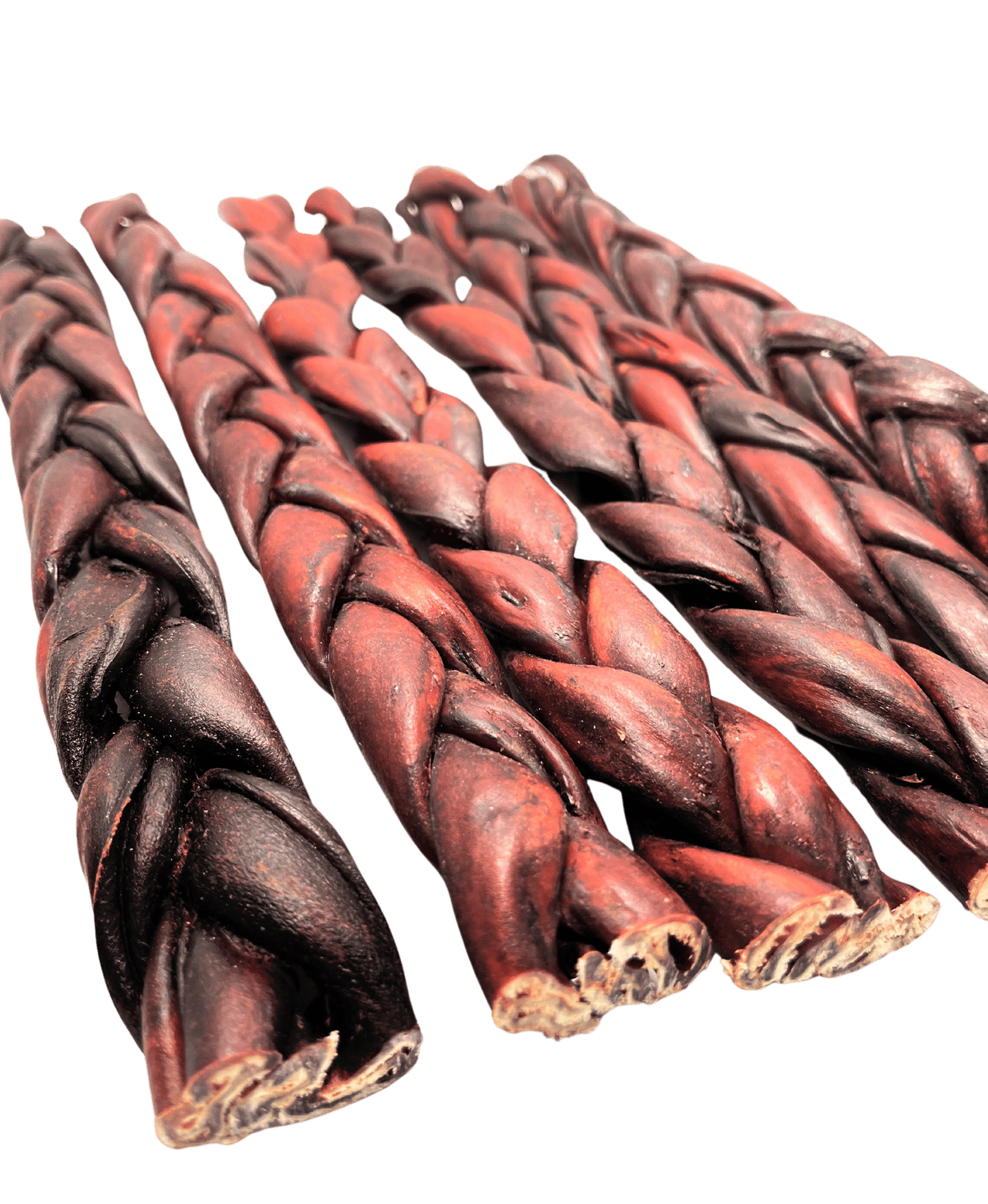 NEW!!! 12"- Braided LIVER GLAZED Beef Collagen Stick - Bown (10pc)