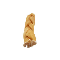 6"- Braided Beef Collagen Stick - Natural