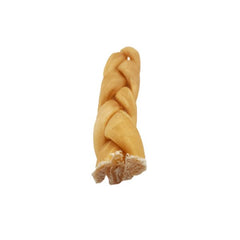 6"- Braided Beef Collagen Stick - Natural