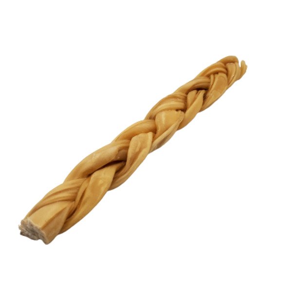 12" - Braided Beef Collagen Stick - Natural
