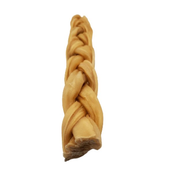 12" - Braided Beef Collagen Stick - Natural