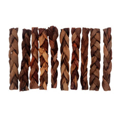 5"- Thin Braided Beef Collagen Stick - Brown (40pc)