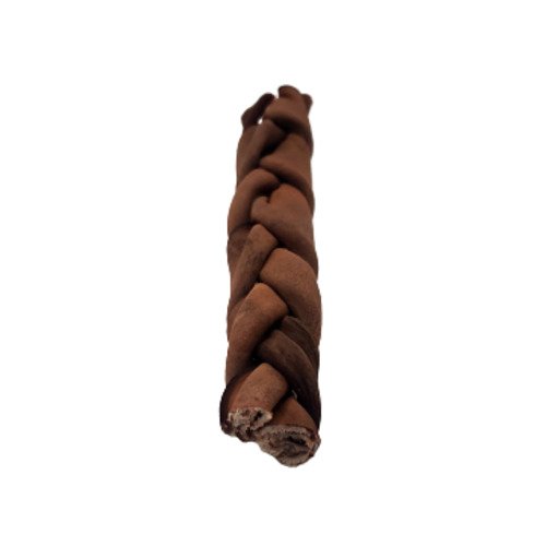5"- Thin Braided Beef Collagen Stick - Brown