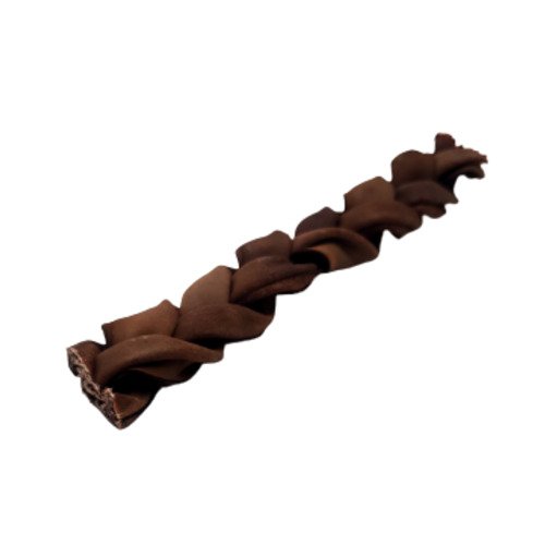 5"- Thin Braided Beef Collagen Stick - Brown