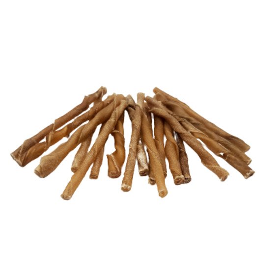 5"- Thin Twisted Beef Collagen Stick - Brown (1kg~200pc)