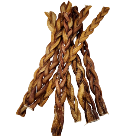 12"- Bully Stick - Braided - Standard - Low Odour