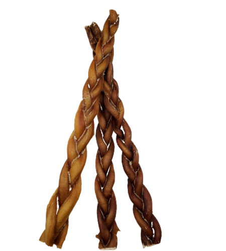 IMPERFECT - MEDIUM ODOUR - 12"- Bully Stick - Braided - Mixed Thickness Pack (17pc)