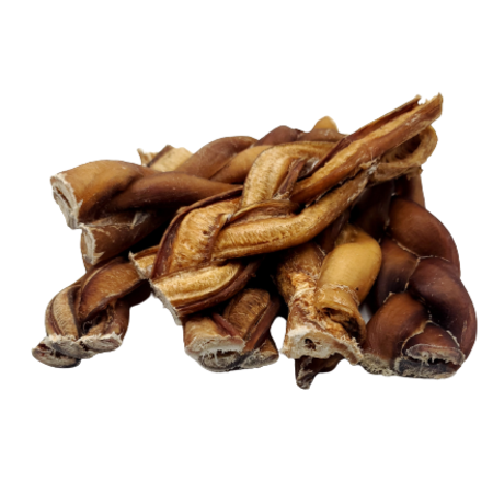6"- Bully Stick - Braided - Monster - Low Odour
