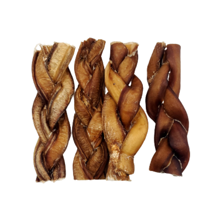6"- Bully Stick - Braided - MONSTER- Low Odour (16 pc)