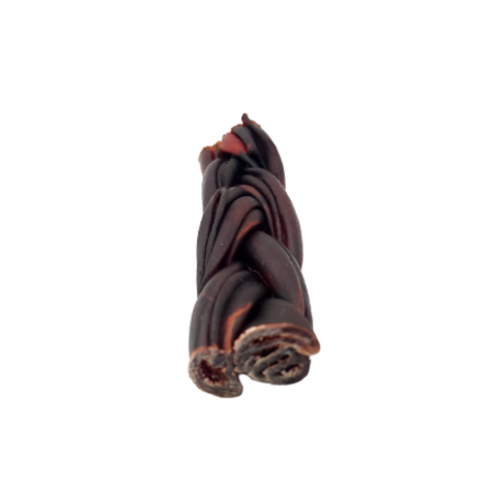 6"- Braided Beef Collagen Stick Brown (20pc)