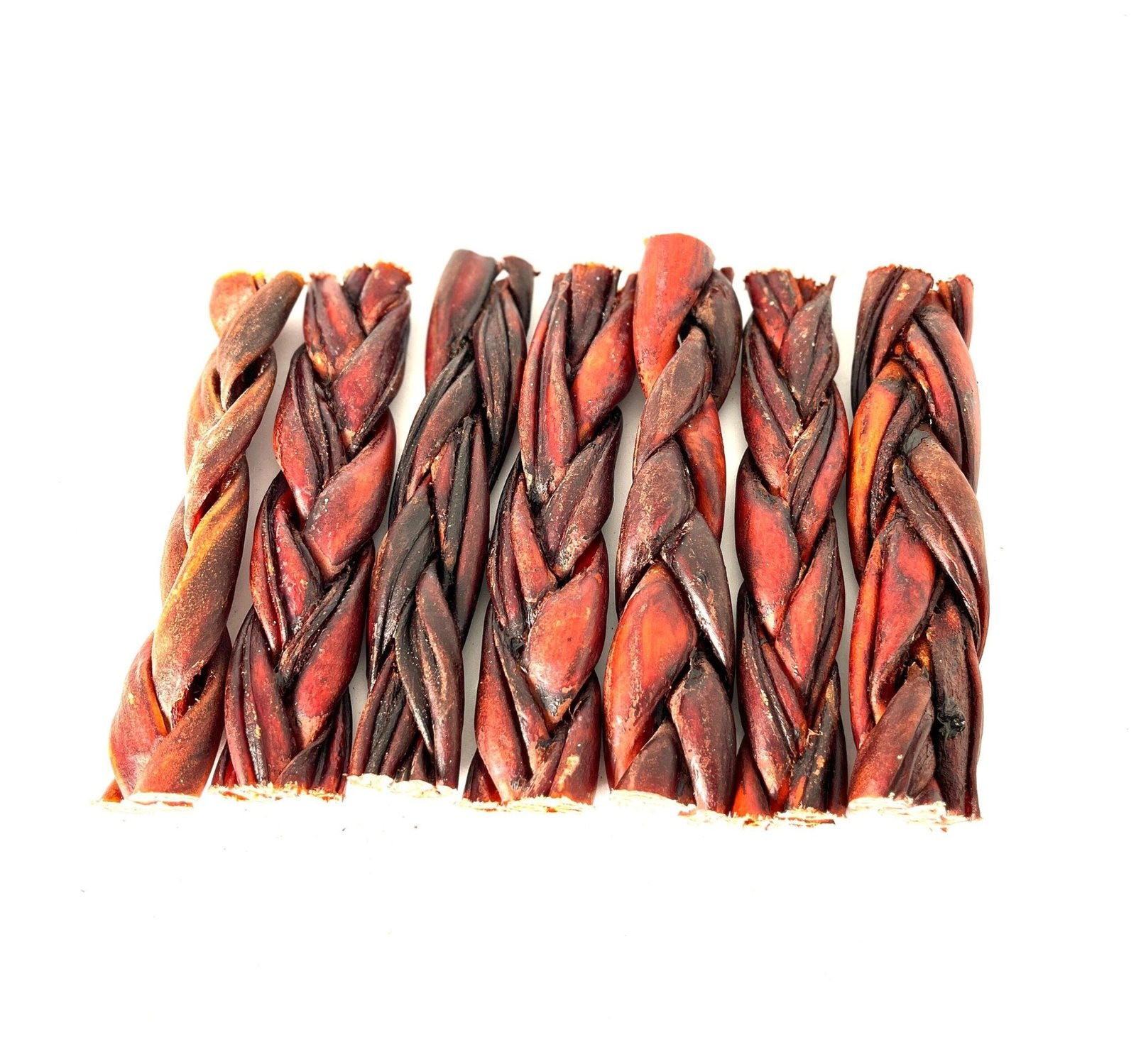NEW!!! 6"- Braided LIVER GLAZED Beef Collagen Stick - Brown (20pc)