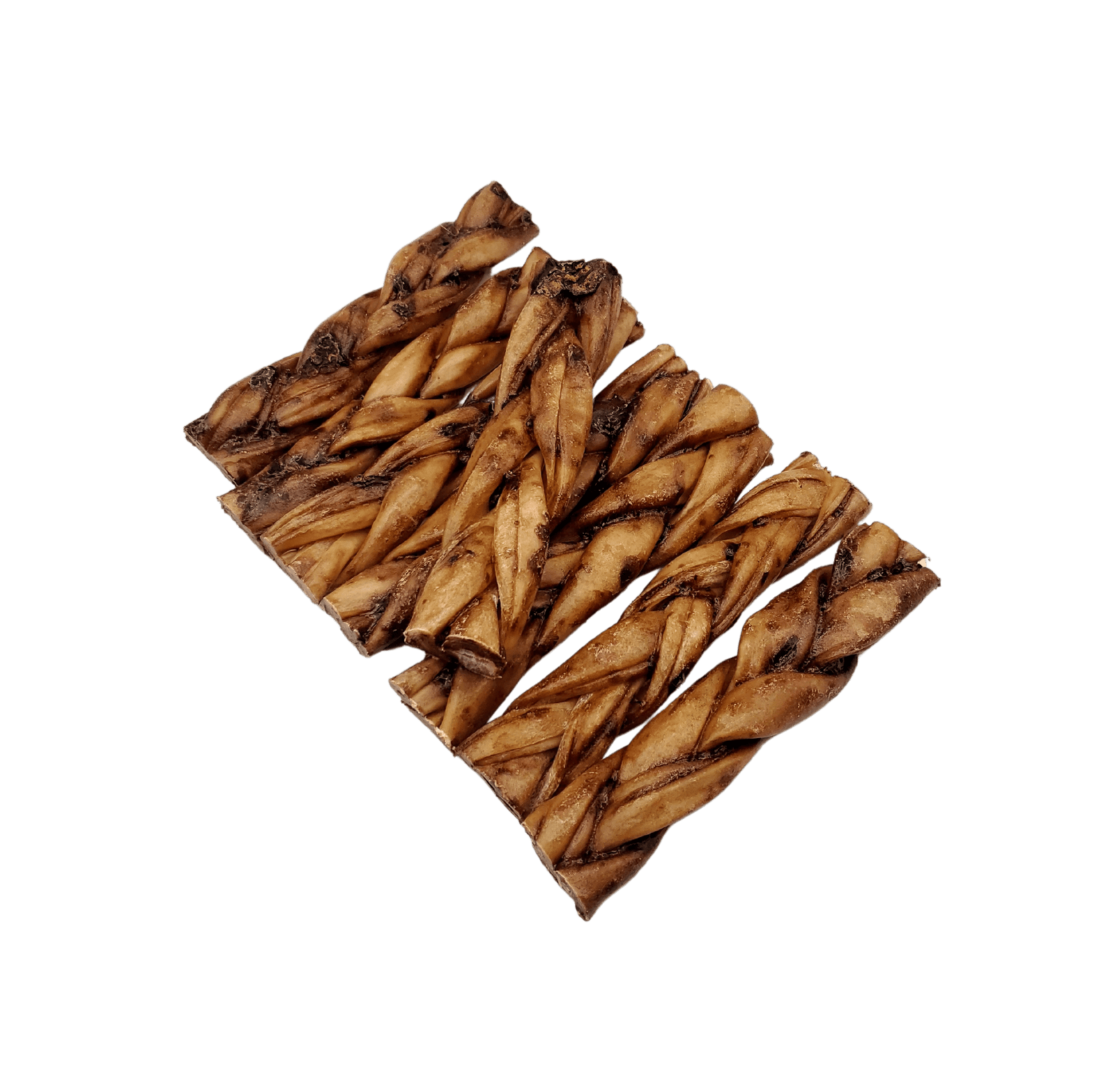 NEW!!! 6"- Braided LIVER GLAZED Beef Collagen Stick - Natural (20pc)