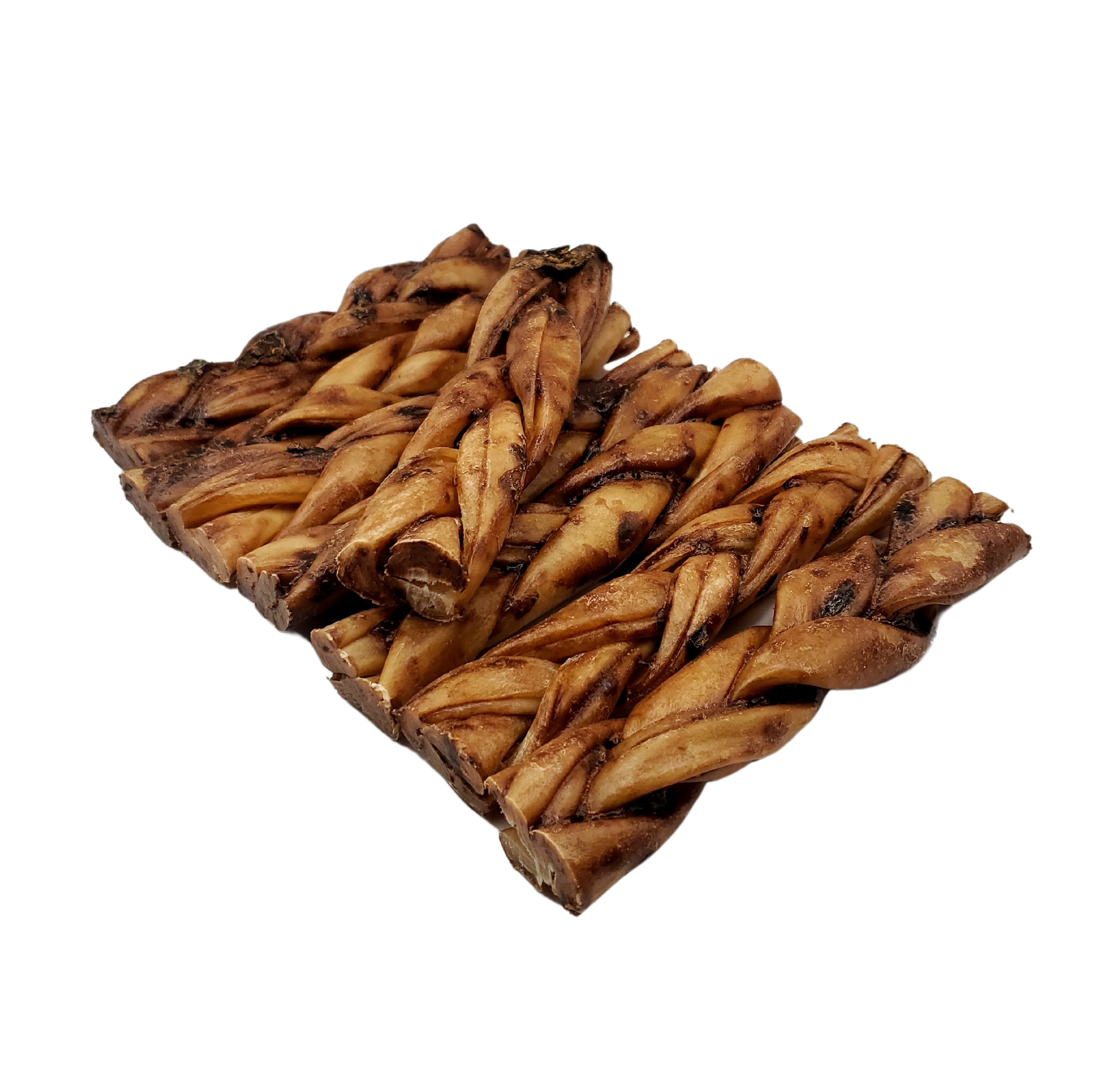 NEW!!! 6"- Braided LIVER GLAZED Beef Collagen Stick - Natural (20pc)