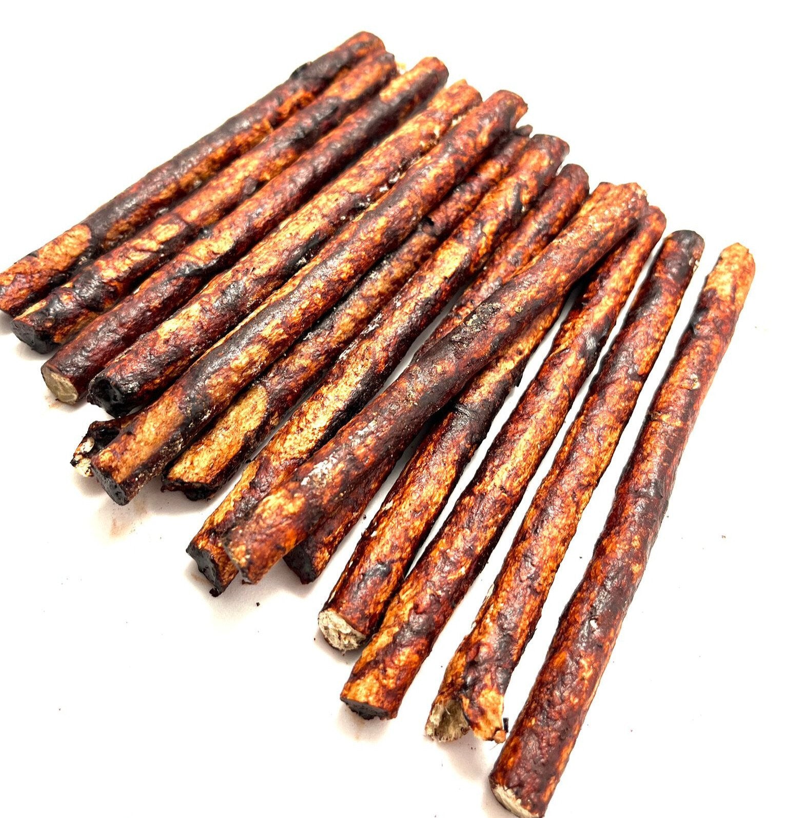 NEW! 5?- Beef Skin Extruded Munchie Stick- LIVER GLAZED (5 packs x 20pc)