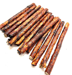 NEW! 5?- Beef Skin Extruded Munchie Stick- LIVER GLAZED (5 packs x 20pc)