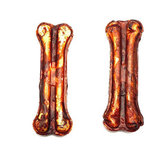NEW!!! 5"- Beef Collagen Pressed Bone LIVER GLAZED (10pc)