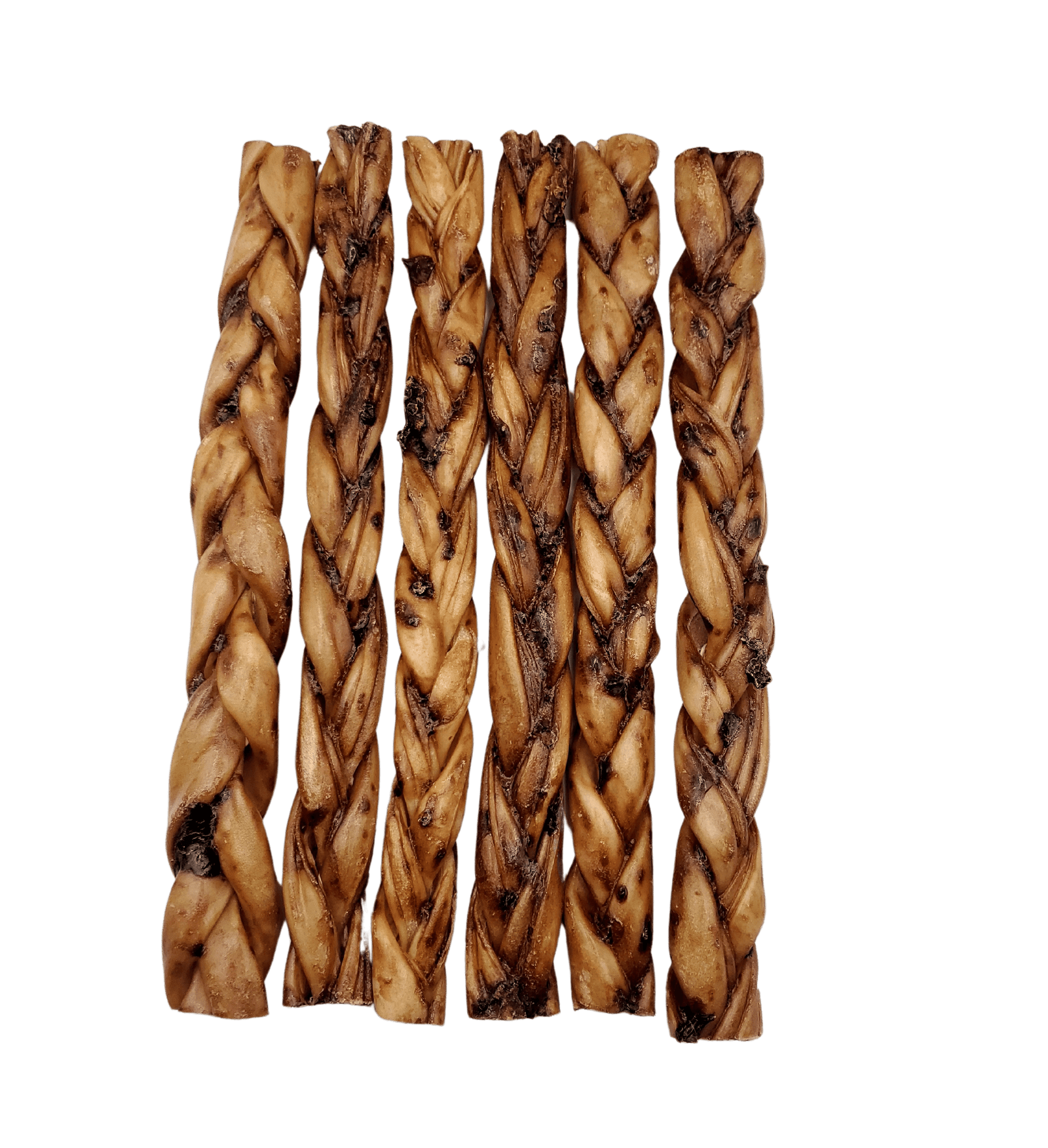 NEW!!! 12"- Braided LIVER GLAZED Beef Collagen Stick - Natural (10pc)