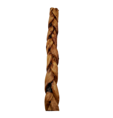 NEW!!! 12"- Braided LIVER GLAZED Beef Collagen Stick - Natural (10pc)