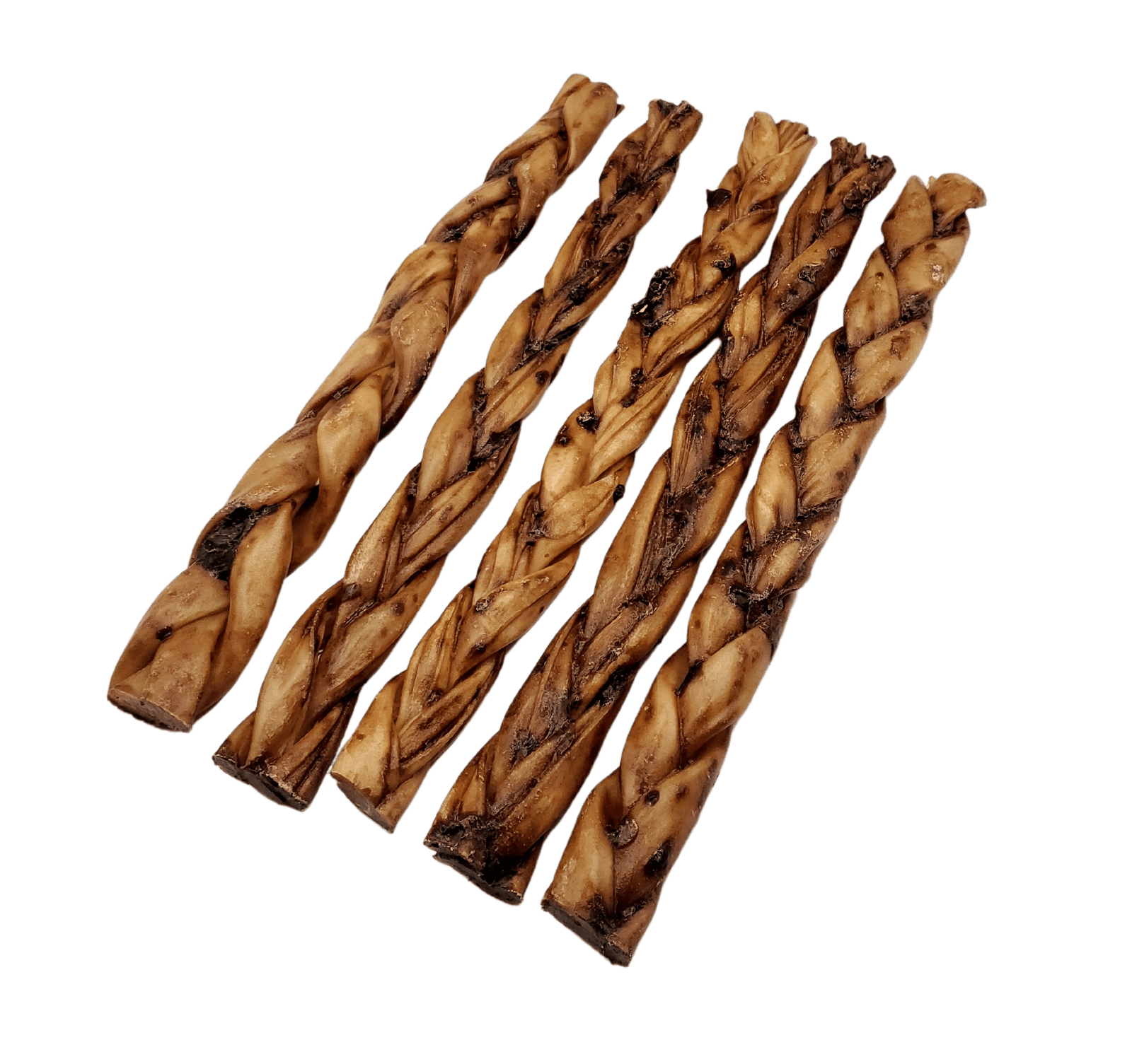 NEW!!! 12"- Braided LIVER GLAZED Beef Collagen Stick - Natural (10pc)