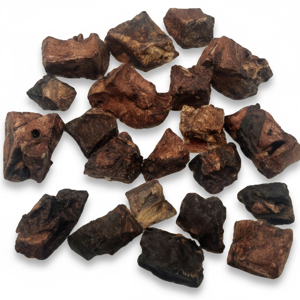 Natural beef liver chops for training - high-value treats dogs love