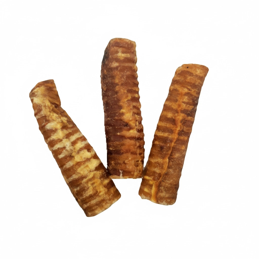 Natural beef windpipe chews for dogs - rawhide-free, long-lasting treats